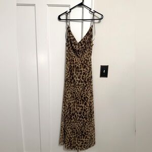 Zara Leopard Print dress. Brand New with tags. Sold out on Zara.com, size M